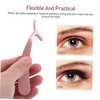 Minkissy Professional Eyelash Tweezers Applicator Metal Lash Tweezers Clips for