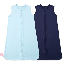 CocoCradle Baby Sleep Sacks Buttery Soft Swaddle Wearable Blanket for Toddlers' Sleeping Bags, 2-Way Safe Zippers 0.5TOG for Babies | S