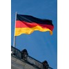 German Flag with Brass Eyelets 60 x 90 cm 210D