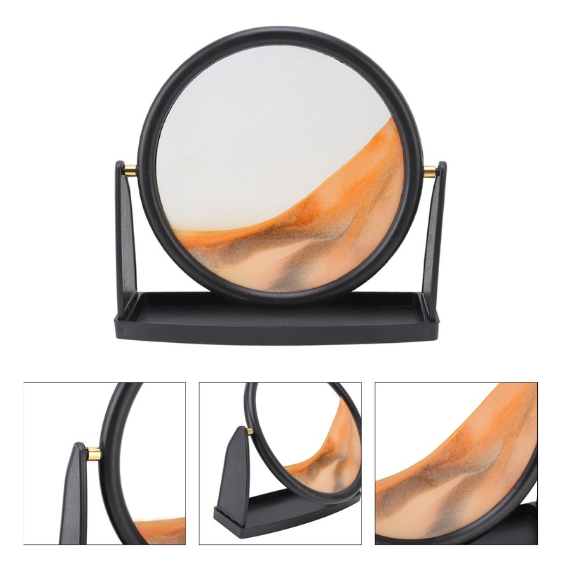 Moving Sand Art Picture Sandscape in Motion Round Glass 3D