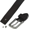 Harrys-Collection HC Men's Leather Belt Buffalo Leather with Antique Silver