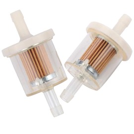 Jerkfily Set of 2 691035 493629 Universal 40 Micron 1/4 Inline Fuel Filter for Briggs & Stratton Kawasaki 49019-7001 7-07061 49019-7001 49019-0014 Kohler 2505007S 2505021S husqvarna Lawnmower Parts