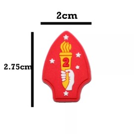 2nd Marine Division Shoe Charm