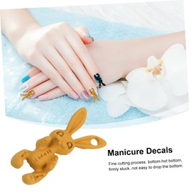 WOONEKY 10pcs Cute Skeleton Nail Stickers Nail Decals for Manicure for Travel Parties and Festivals Creative Girl Decorations