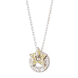 The Kiss DI-SN707YE ★ Net Shop Exclusive Toy Story Yellow Cubic Silver Necklace, Cubic Zirconia