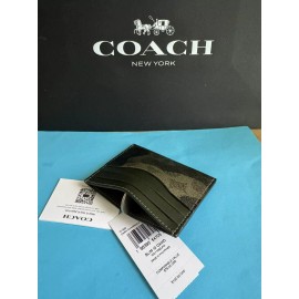 Coach NWT Coach Slim Id Card Case In Signature Camo Print Dark Shamrock Multi