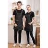 Denim Cross-Back Chef Bib Apron with Pockets for Men and