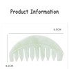 BoAn Natural Jade Massage Comb 2 Pcs,Multi-Functional Head Massage,Meridians Massager