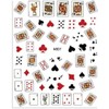 3D Decals Interesting Adhesive Poker Nail Art Sticker Manicure Playing