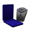 JunningGor Jewelry Set Velvet Box Necklace Earring Ring Necklace Bracelet