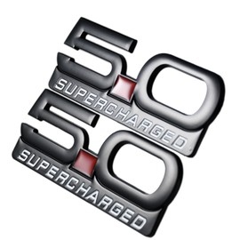 5.0 Supercharged Emblem,5.0 Supercharge,Door Side Fender 5.0 Emblem Badge Plate for Ford Mustang GT Dark Horse