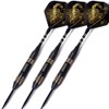 CUESOUL 24 gram Black Scorpion Steel Tip Darts Set with