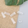 WANDIC 100 Pcs Clear Floral Tube Plastic Flower Vials with