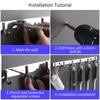 Pack of 2 Coat Hooks, Wall Coat Rack, 31 cm