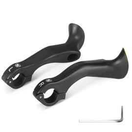 Bicycle Bar Ends Ergonomic Anti-Slip MTB Mountain Bike Handlebar Ends for 21.8-22.8mm Handlebars