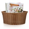 Hemobllo Corner Storage Basket, 90 Degree Triangle Organizer Bin for