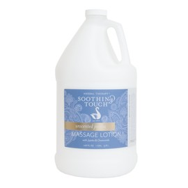 Soothing Touch 304892-06-LE128 Unscented Jojoba Massage Lotion, Arnica Flower, Aloe Vera, Deeply Moisturizing, 1 Gallon