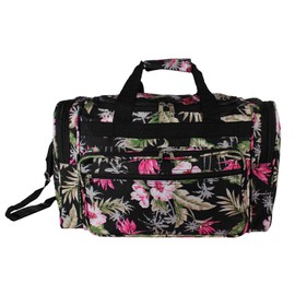 World Traveler Floral Prints 19-inch Duffel Bag, Tropical Flowers