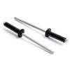 ISPINNER 100pcs 1/8" x 1/2" Aluminum Blind Rivets, 3.2 x 12.7mm Pop Rivets, Pack of 100 (Black)