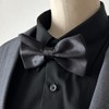 Haoa Men's Bow Tie, Hook-type, Satin, Solid, Glossy, For Weddings,