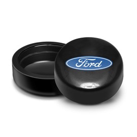 iPick Image for Ford Logo on Black ABS Plastic License Plate Frame Screw Covers