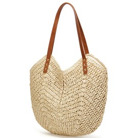 Straw Handbag for Women Lightweight Summer Beach Shoulder Crossbody Bag Purse Crochet Hobo Handbag 2025