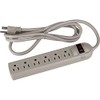 6 Outlet Power Strip with Surge Suppressor and 6 ft.