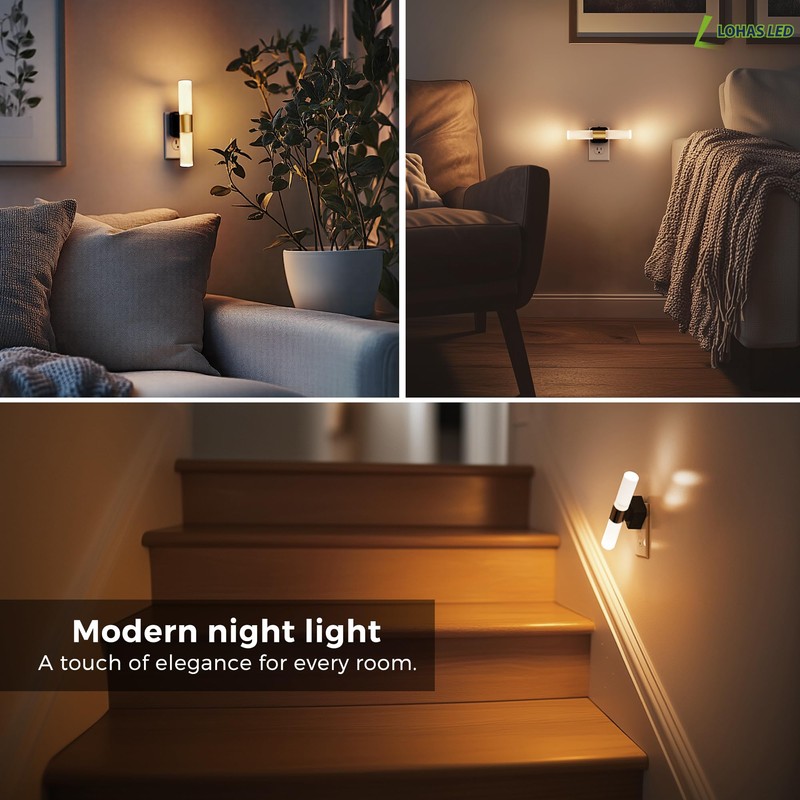L LOHAS LED Night Light, 2 Pack Night Lights Plug