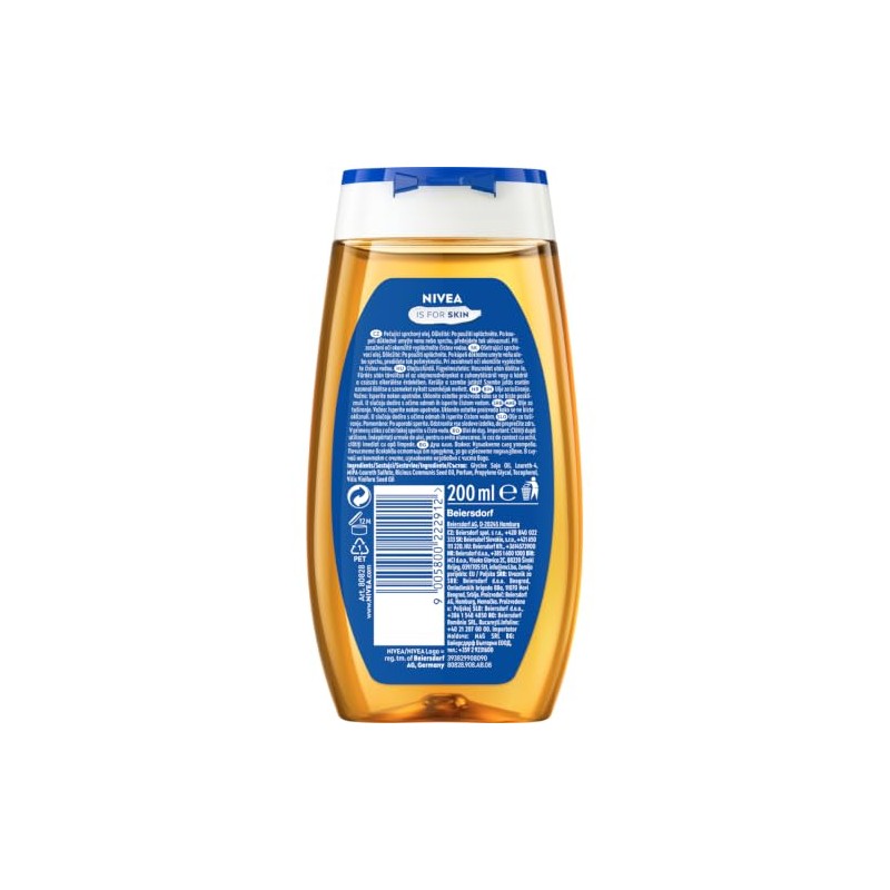 Nivea Natural Shower Oil with Natural Oils, 200 ml