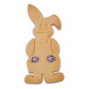 Staedter Embossing Rabbit Boy Cookie Cutter, Silver