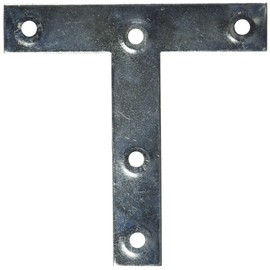 MINTCRAFT 22530ZCL3L X 4-Inch Zinc T-Plate, 4x4&quot