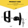5-1/2" T-Handle Lock kit-Hurrikom Shed Door Latch with 5 Keys,