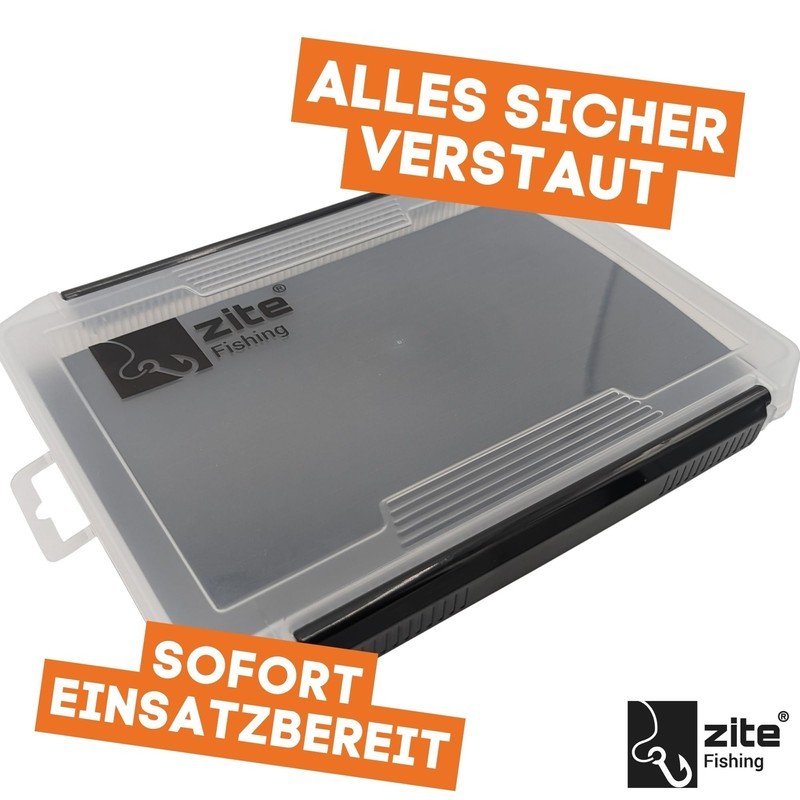 Zite Fishing Jigspinner Starterset | Barschköder Zanderköder Hechtköder Neon &