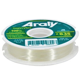 Hilo de Pesca Natural Araty 100 m – Grosor 0.35 mm – Resistente y Transparente – Ideal para Pesca Deportiva y Profesional