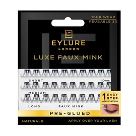 Eylure Natural Luxe Faux Mink Pre-Glued Eyelash Clusters