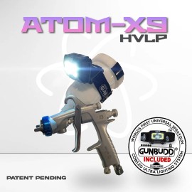 Atom Mini X9 Auto Paint Gun Pro Car Body & Touch-Up Sprayer With FREE GUNBUDD! - 1.4