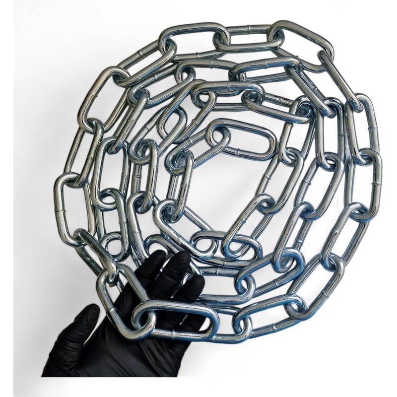 10MM Metal Chain Heavy Duty & Rust Resistant Link Galvanised