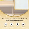 LAVMHAB Brass Rod 3 mm x 200 mm, Solid Round