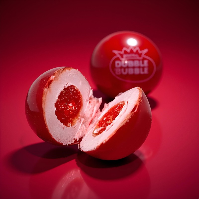 Very Cherry Dubble Bubble Gumballs | Candy Filled Bubble Gum