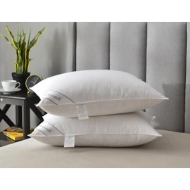 Eastwarmth Goose Down Feather Hotel Collection Bed Pillow for Sleeping,100% Cotton Cover,Medium Firm,Soft Support Standard Size(20X26IN) 1 Pack