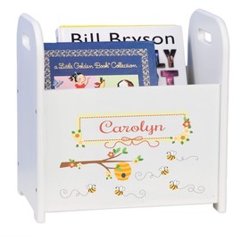 My Bambino Kids Storage Shelf Organizer Baby Room Bookcase Furniture with Honey Bees Design