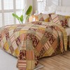 Cmfshape Vintage Quilt Sets Bedspread Set 100% Cotton Real Patchwork