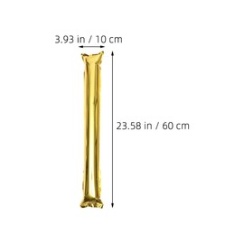 ibasenice Cheer Balloons, Set of 12, Aluminum, Stick Balloons, Cheer Balloons, Cheer Goods, Cheer Sticks, Noise Maker, Elevating Goods, Sports Events, Sports Meetings, Live Concerts, Events, Sports