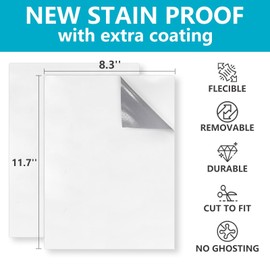 Dry Erase Board Sticker- Whiteboard Stickers-8.3''x11.7'' Removable Dry Erase Sheets- Fridge Dry Erase Paper for Wall/Desk/Refrigerator/Door/Locker/Home/Office/Classroom (White-20 Pcs)