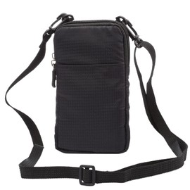 Cell Phone Belt Clip Bag Men, Crossbody Cell Phone Purse Small, Vertical Cell Phone Holster, 6.0" Outdoor Travel Waist Pouch Cellphone Shoulder Messenger Bag Zipper Wallet Phone Holder with Belt Loop