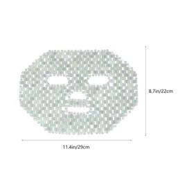 FRCOLOR Natural Jade Facial Mask Stones Anti-Aging Sleeping Face Mask for Dark Circles Puffiness Relief and Skin Massage Tool