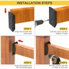 Goovilla Deck Railing Bracket, 60PCS Deck Railing Connectors for 2x4