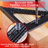 GOINGMAKE Big Carpenter Square 6x7.5 Inch Hole Scribing Ruler 3D