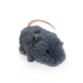 Vaulted Skulls & Co Mouse Dog Toy 7" | Mouse Stuffed Animal Small | Fluffy Mouse Small Dog Toy | Cat Mouse Toy | Small Mouse Plush Dog Toy | Mouse Toy for Cats | Squeaker-Free | Gray | 7"