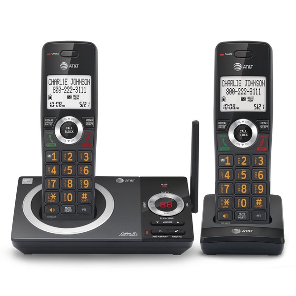 AT&T CL82219 DECT 6.0 2-Handset Cordless Phone for Home with